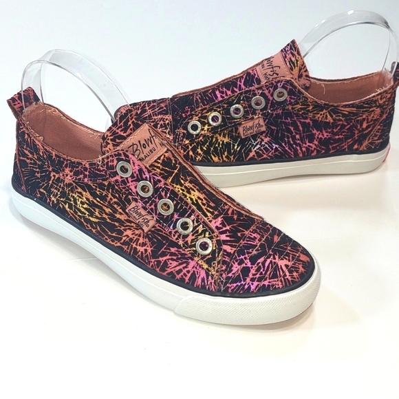 Blowfish Malibu Kids Felt Glitter Spatter Slip On Sneakers - Picture 3 of 6